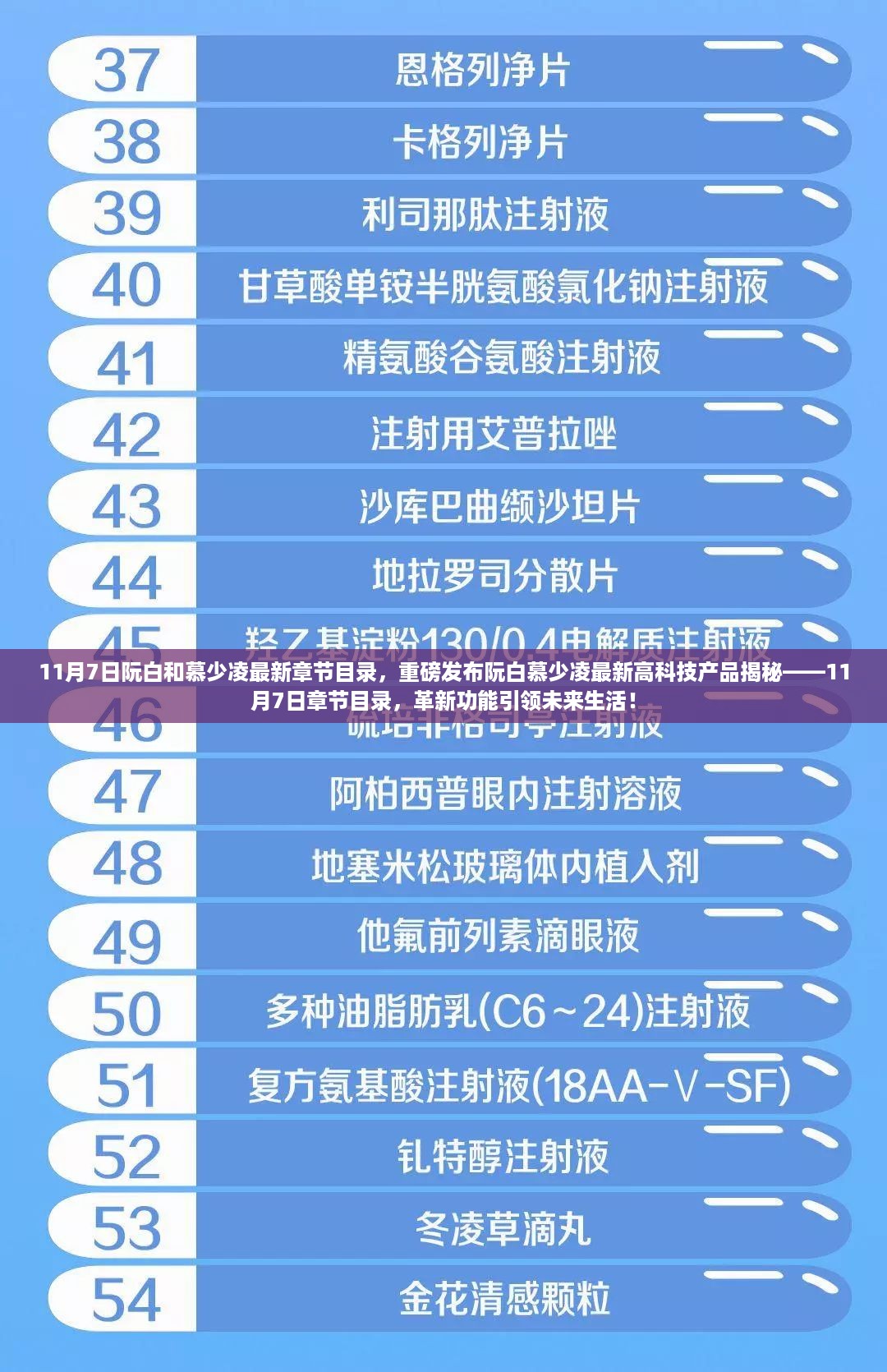 阮白与慕少凌最新高科技产品揭秘及章节目录重磅发布，引领未来生活新篇章！