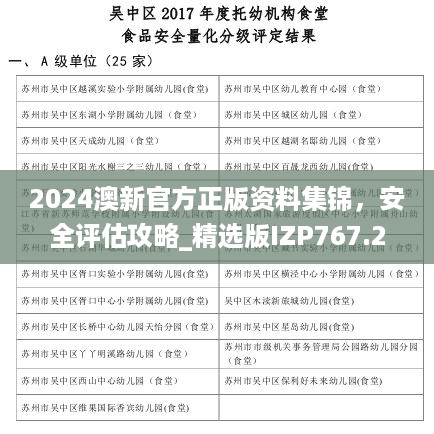 2024澳新官方正版资料集锦，安全评估攻略_精选版IZP767.29