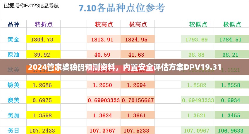 2024管家婆独码预测资料，内置安全评估方案DPV19.31