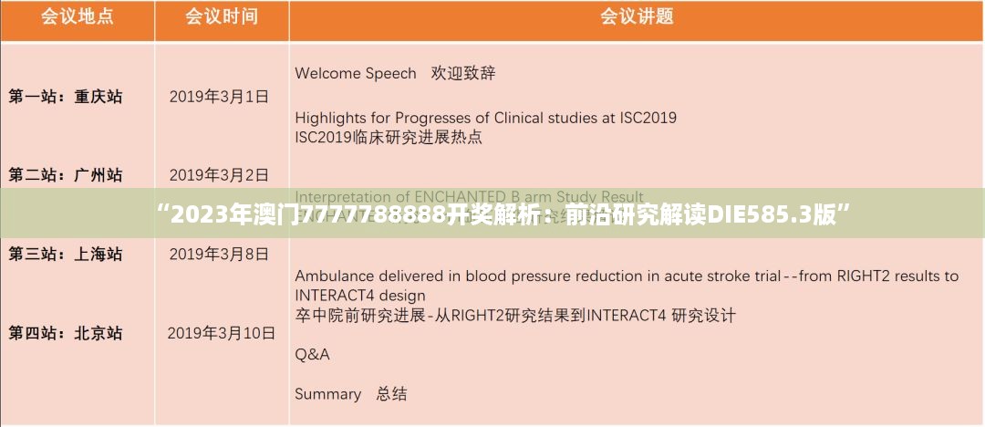 “2023年澳门7777788888开奖解析：前沿研究解读DIE585.3版”