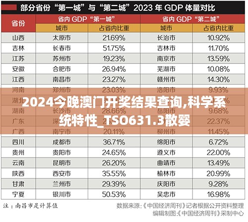 2024今晚澳门开奖结果查询,科学系统特性_TSO631.3散婴