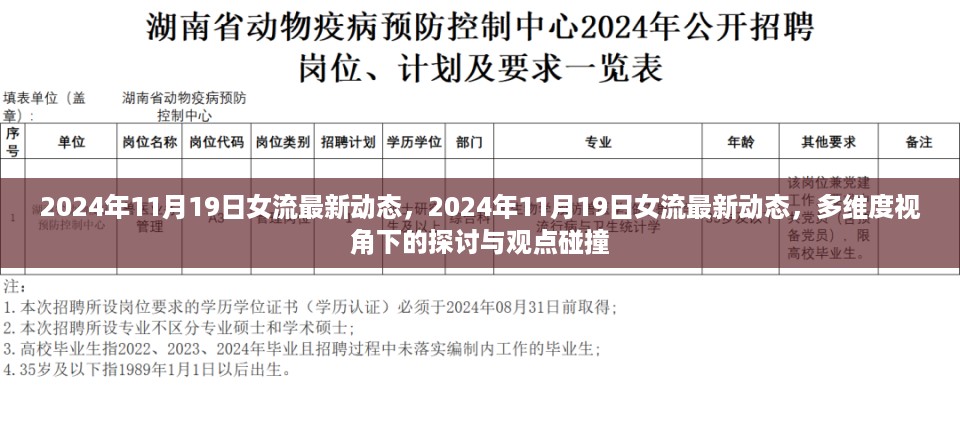 多维度视角下的女流最新动态深度探讨与观点碰撞——2024年11月19日实录