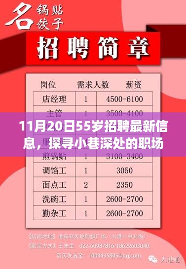 11月20日55岁招聘最新信息，探寻小巷深处的职场宝藏，记一家隐藏的特色小店招聘新篇章