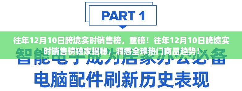 独家揭秘，往年12月10日跨境实时销售榜，洞悉全球商品趋势！